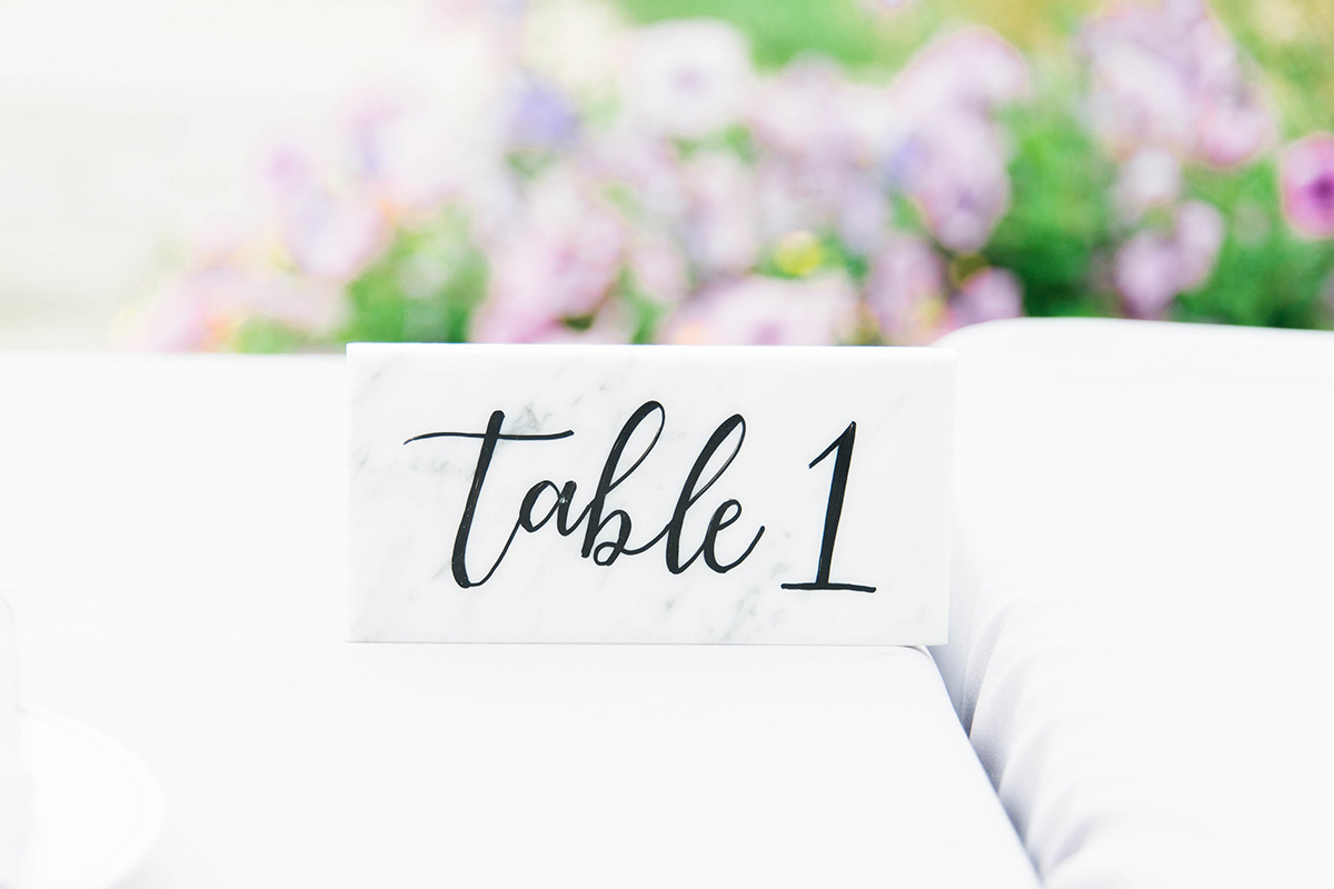marble table numbers