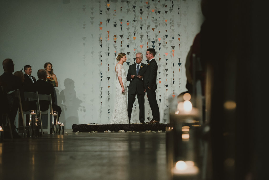 geometric wedding backdrop