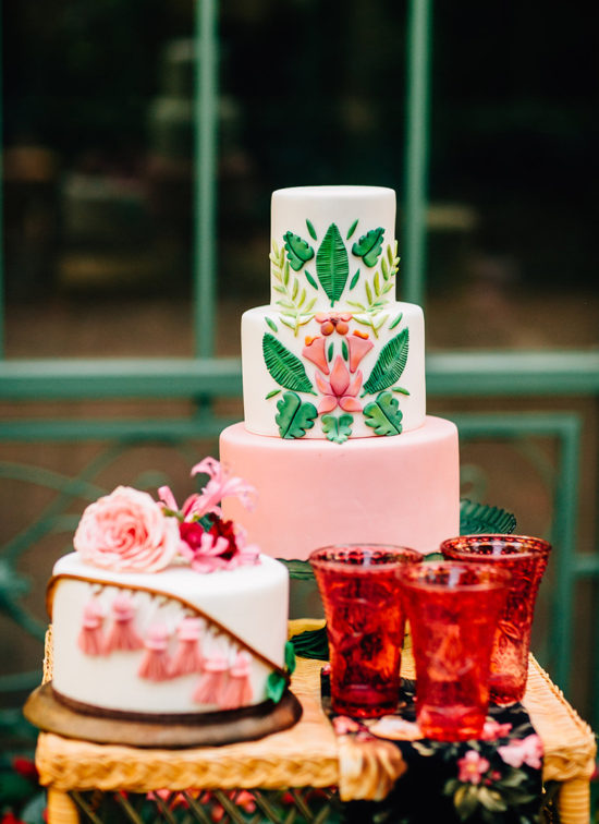 botanic wedding cake