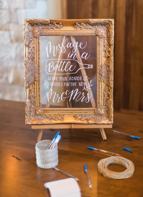 message in a bottle wedding guest book