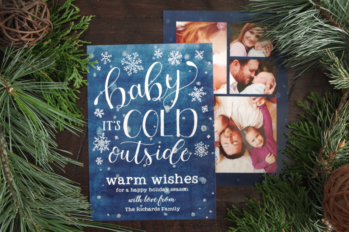 Baby it's Cold Outside Holiday Card
